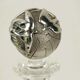 Glass and silver carafe by Ottaviani, Italy, 1970s