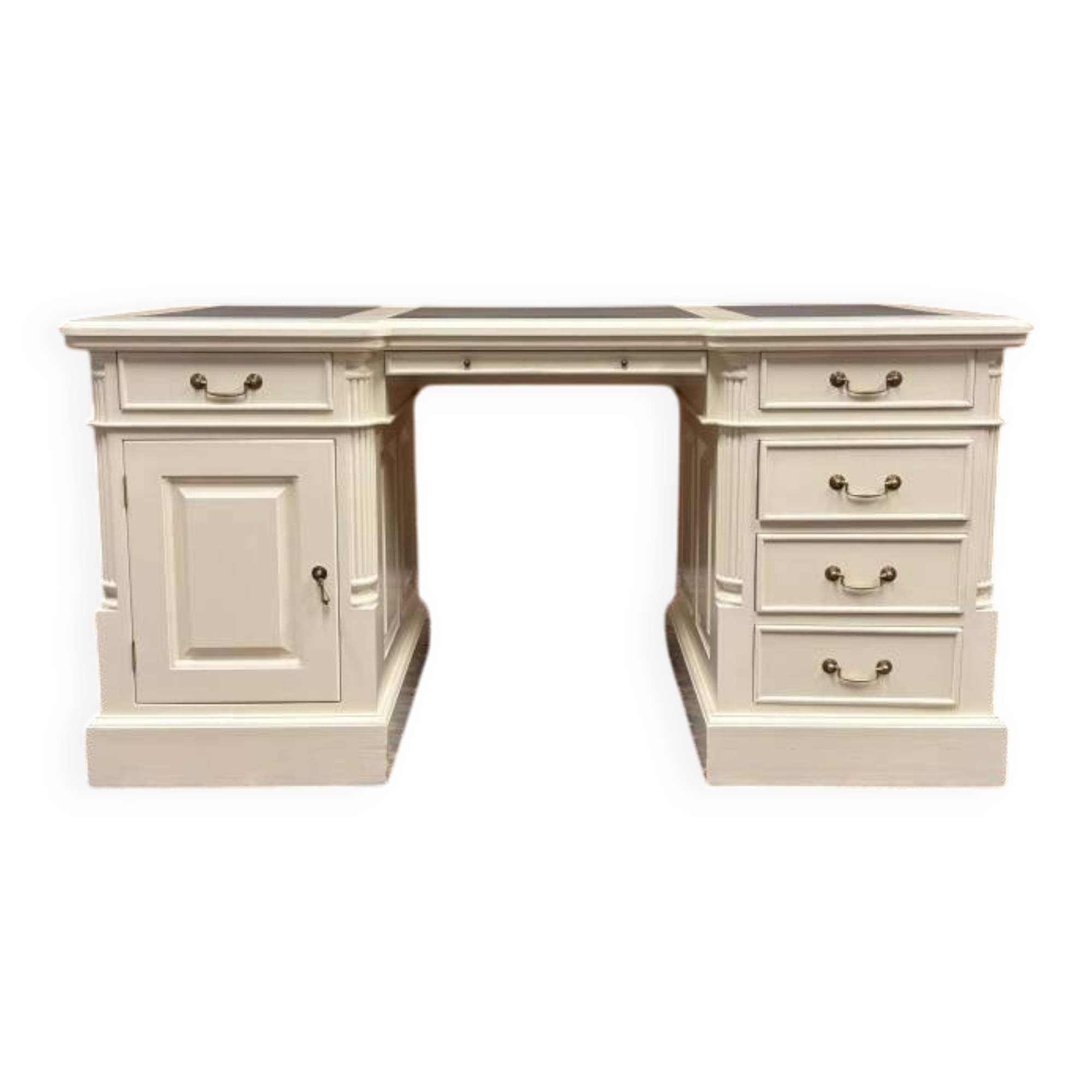 Bureau Chesterfield classique crème anglais