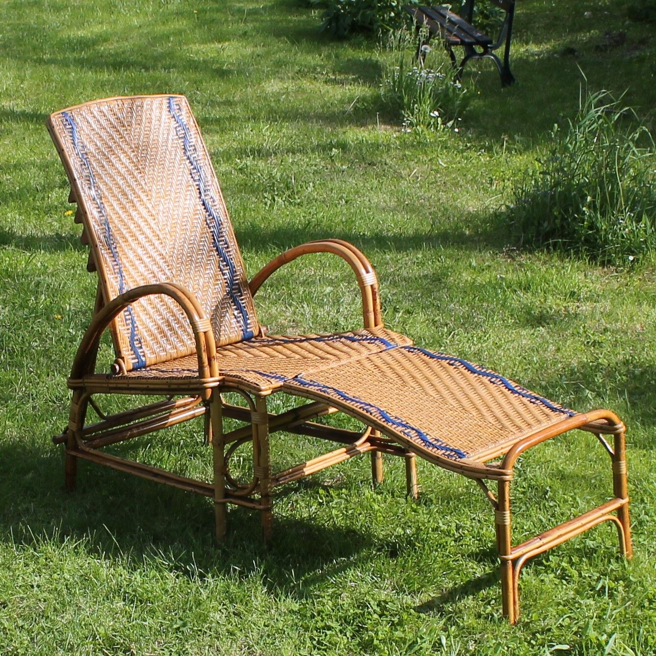 Vintage rotin transat