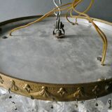 Luster with tassels and brass of the 60s-70s