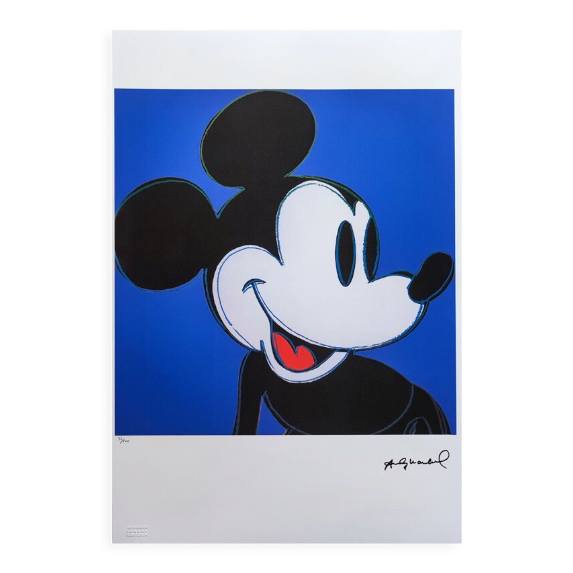 1980s andy warhol "mickey mouse" limited edition lithograph by Leo Castelli