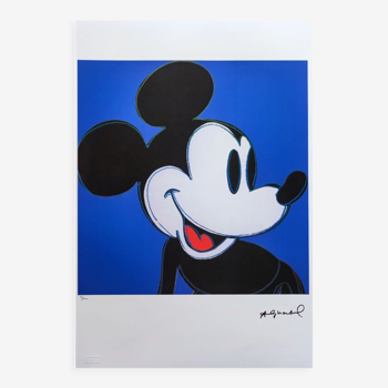 1980s andy warhol "mickey mouse" limited edition lithograph by Leo Castelli