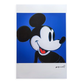 1980s andy warhol "mickey mouse" limited edition lithograph by Leo Castelli