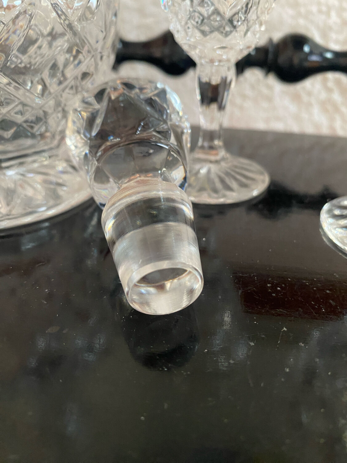 Bohemian crystal liqueur service