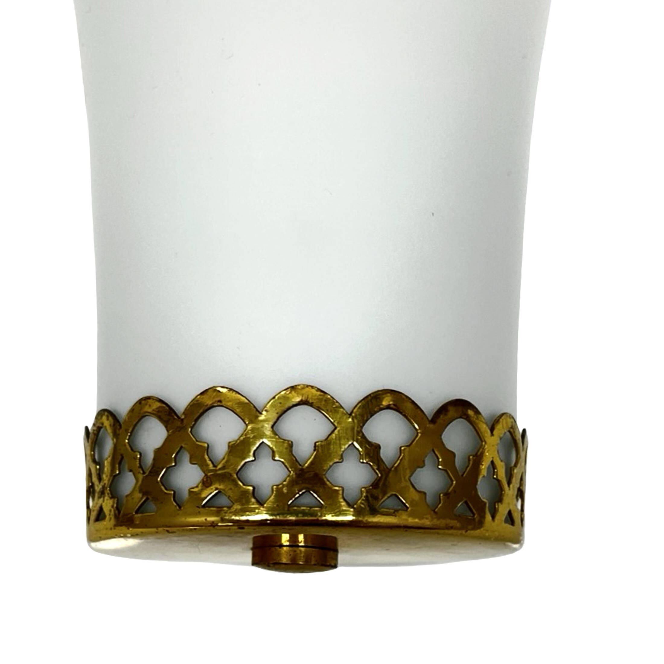 Pair of Doria Leuchten wall lamps, Hollywood Regency, Germany, 1970s.