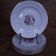 6 dessert plates in half porcelain with floral design KIFO Amandinoise