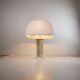 Table lamp in brass and lacquered metal with a fabric shade by Romeo Rega, 1960s.