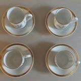 Cups series of four porcelain Hutschenreuther Selb Germany