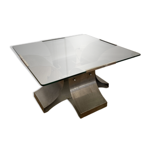 Table basse en chrome