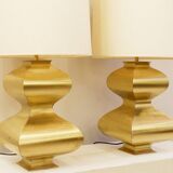 Pair Of Brass XL Table Lamps or Floor lamps, Circa 1970
