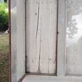 Old door with vintage wooden shutters
