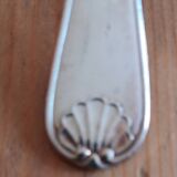 Silver-plated metal cutlery set, shell model 097