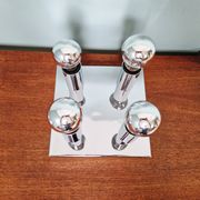Space Age ceiling light in chrome metal, 1970s