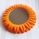 Orange vintage mirror