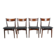 Mid Century Rosewood Dining Chairs by  H. P. Hansen for Randers Møbelfabrik, 1960s, Set of 4