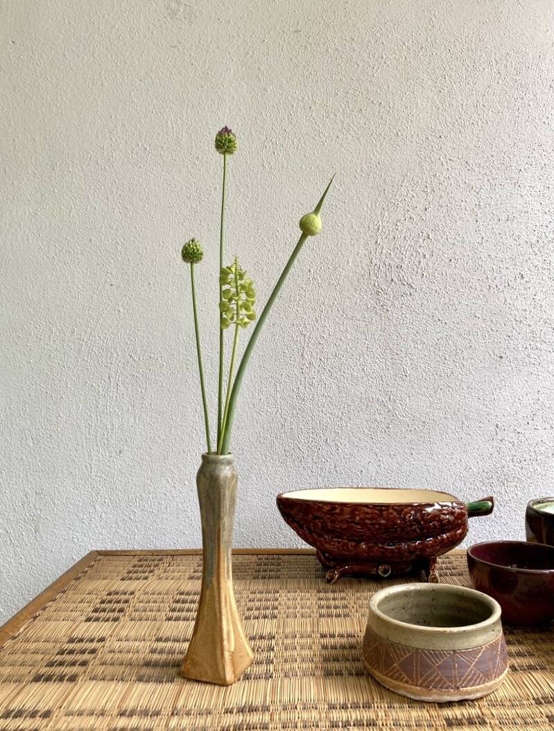 Flamed stoneware soliflore, circa 1920