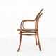 Vintage armchair in bentwood with canework, France ca. 1950