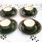 Helvetia Green Bistro Coffee Mugs (4)