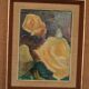 Original Mid Century Swedish Oil on Canvas – “Roses” by Hans Ripa