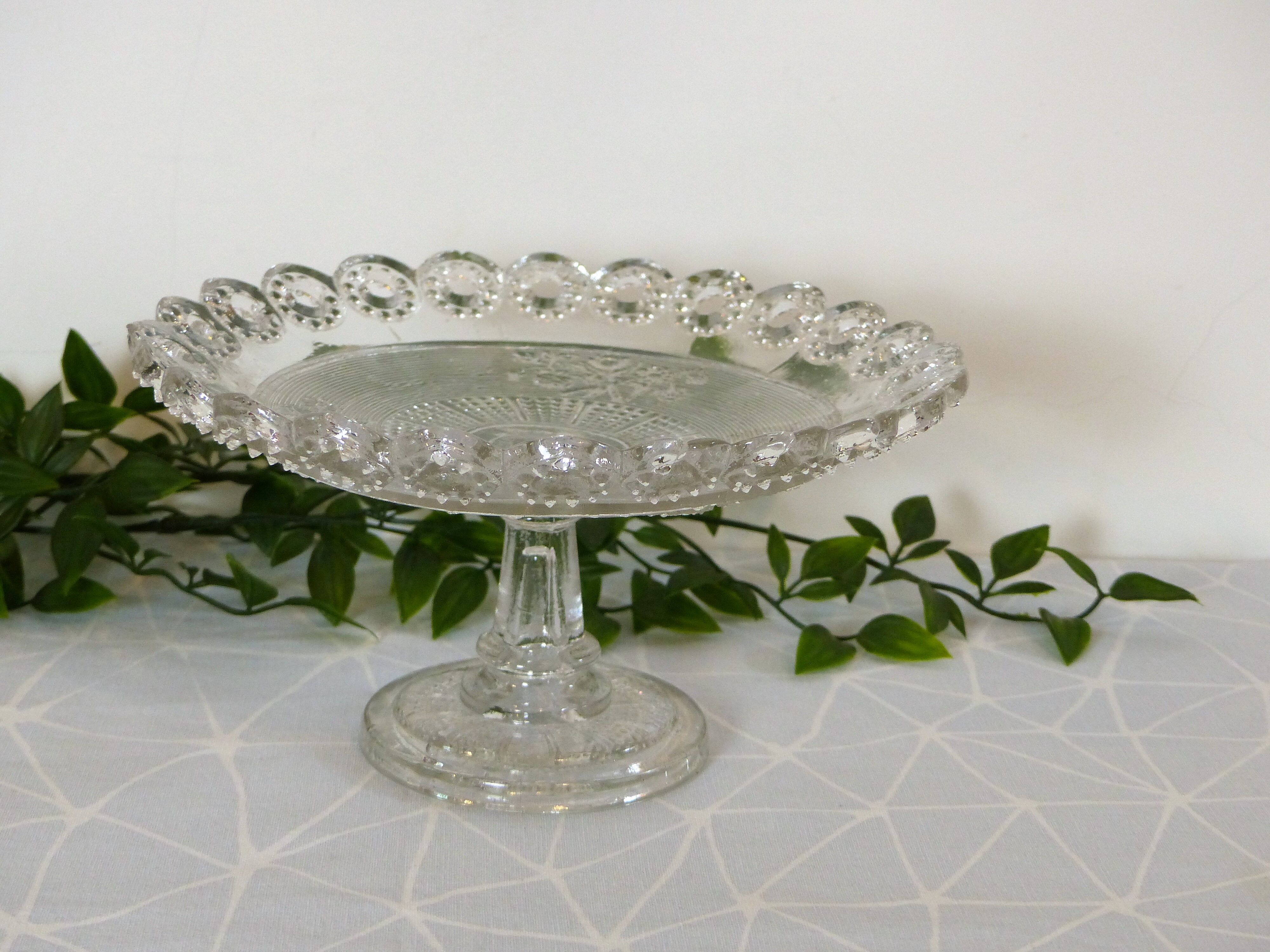 Fruit cup on foot moulded glass