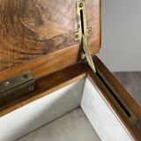 Walnut toilet commode, 19th century