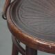 Set of five vintage wooden Cosmos bistro design chairs with stunning detail