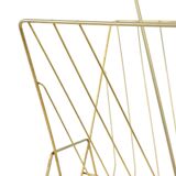 Vintage Design Gold Leaf Gilded Magazine Rack Magazines Sixties