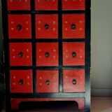 Meuble apothicaire bois orme chinois