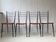 Red metal chairs from the 60s