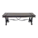 Banc en châtaignier et fer sculpté de la Renaissance espagnole du XIXe siècle