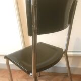 René Herbst black Bakelite chair 1940