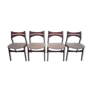 Chaises, design danois, design des années 1960 par Eric Buck.