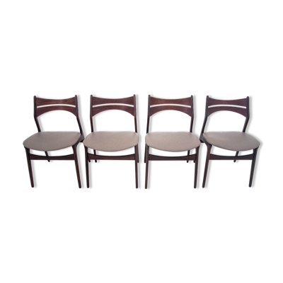 Chaises, design danois, design des années 1960 par Eric Buck.
