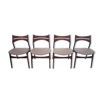 Chairs, Danish design, 1960s Design by Eric Buck.