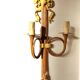 bronze-painted metal wall light, 2 lights, Napoléon III style lamp