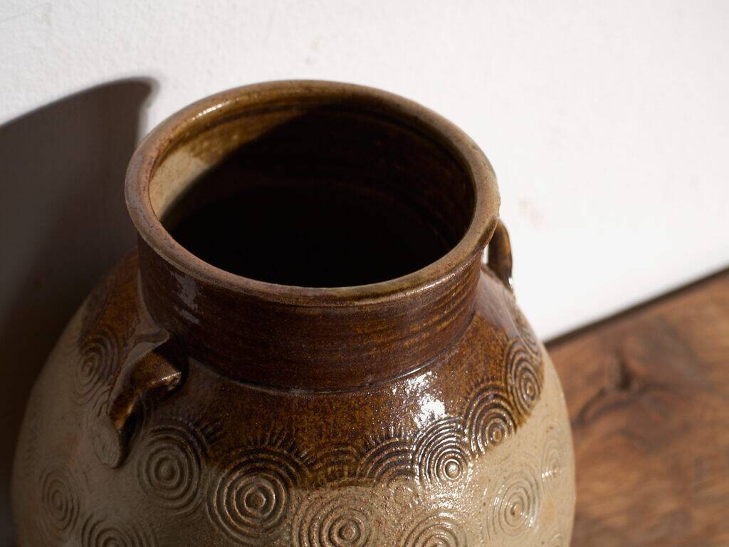 Ancient Chinese glazed stoneware vase – China, circa 1900