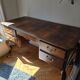 Antique Louis XV style desk in solid wood.