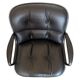 Charles Pollock Knoll Office Chair - Black Leather with Wheels
