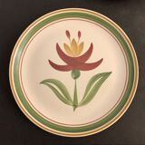 10 Longchamp dessert plates, floral model