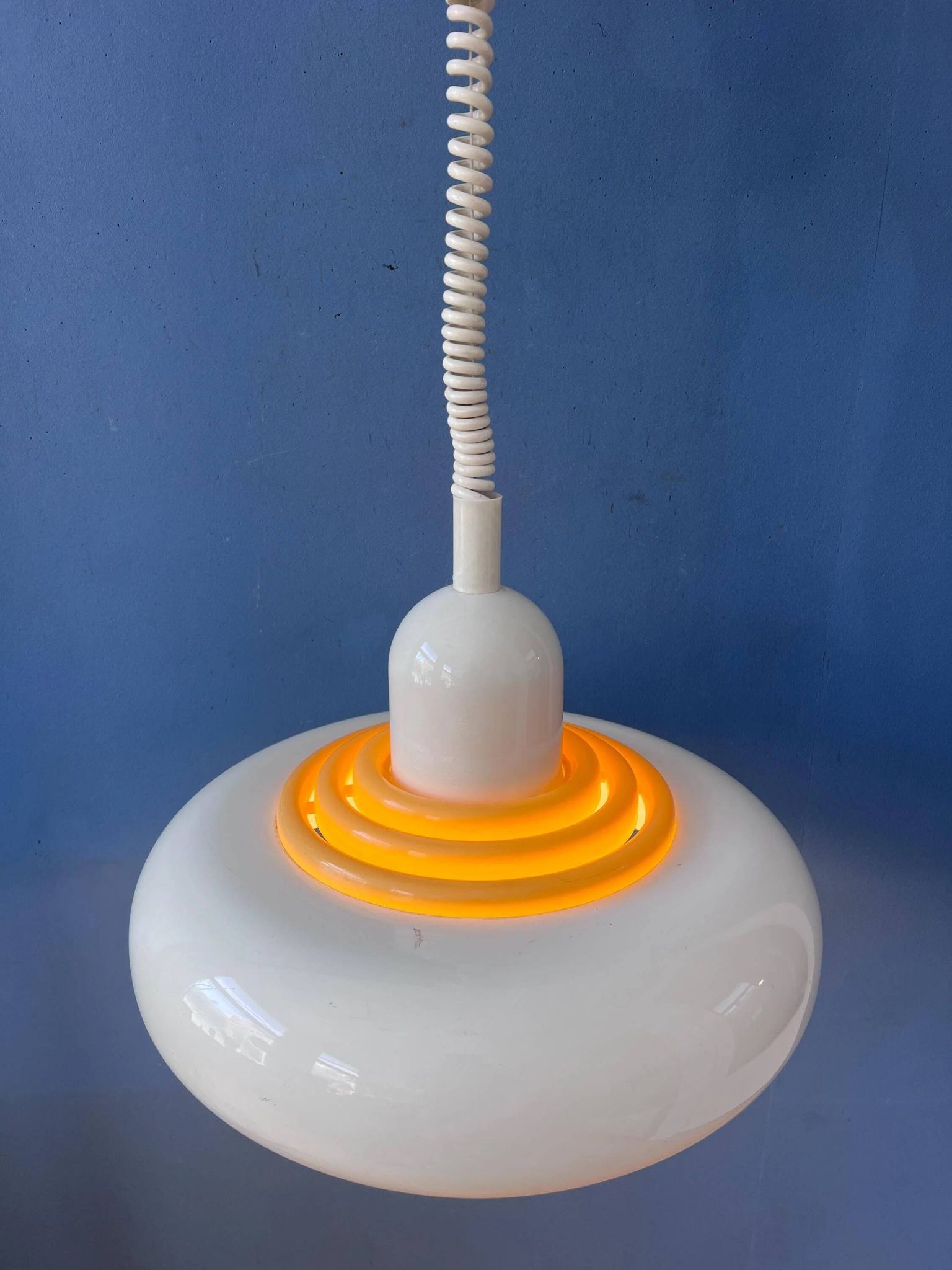 Beige Mid-Century UFO Suspension by Knud Christensen