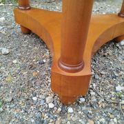 Antique Empire style pedestal table with marble top