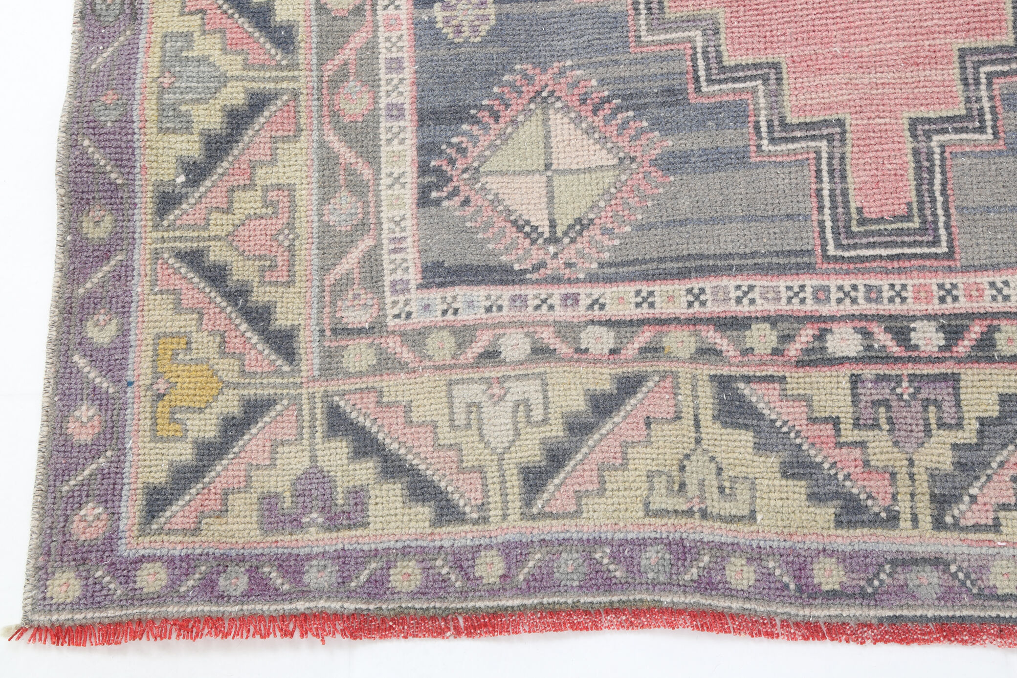 Dusty Pink Wool Turkish Rug