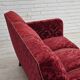 1950s, Danish 3-seater sofa, furniture velour, oak wood.
