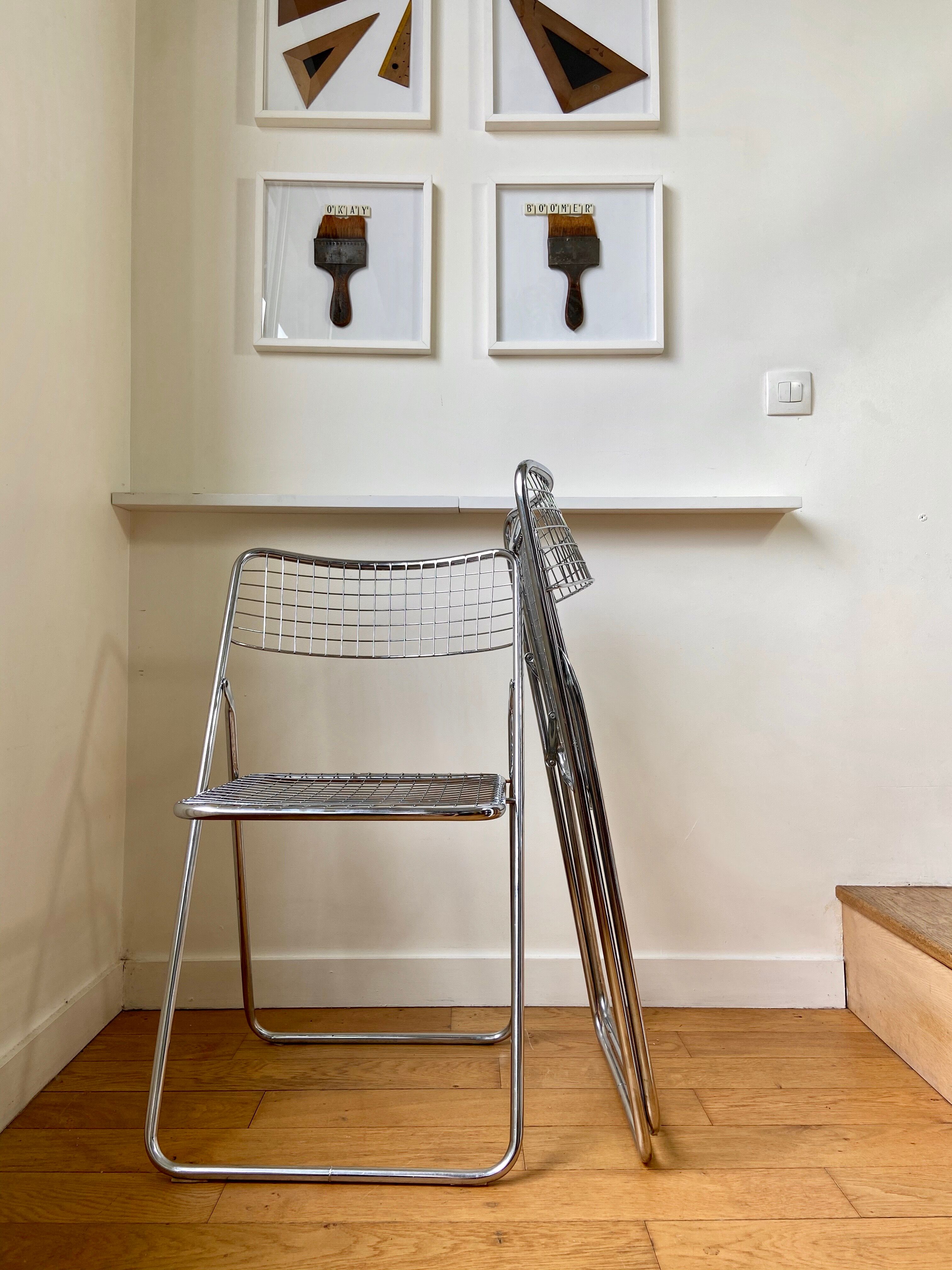Pair of folding chairs "Ted Ned" by Niels Gammelgaard
