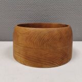 Large Danish bowl in turned ash wood 1970s.