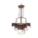1900 art nouveau chandelier, czechoslovakia