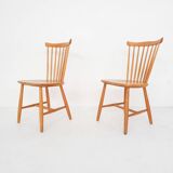 Pastoe style spindle back dining chairs,The Netherlands 1950's