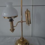 Brass desk globe lamp