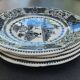 4 talking dessert plates Gien: Riddles