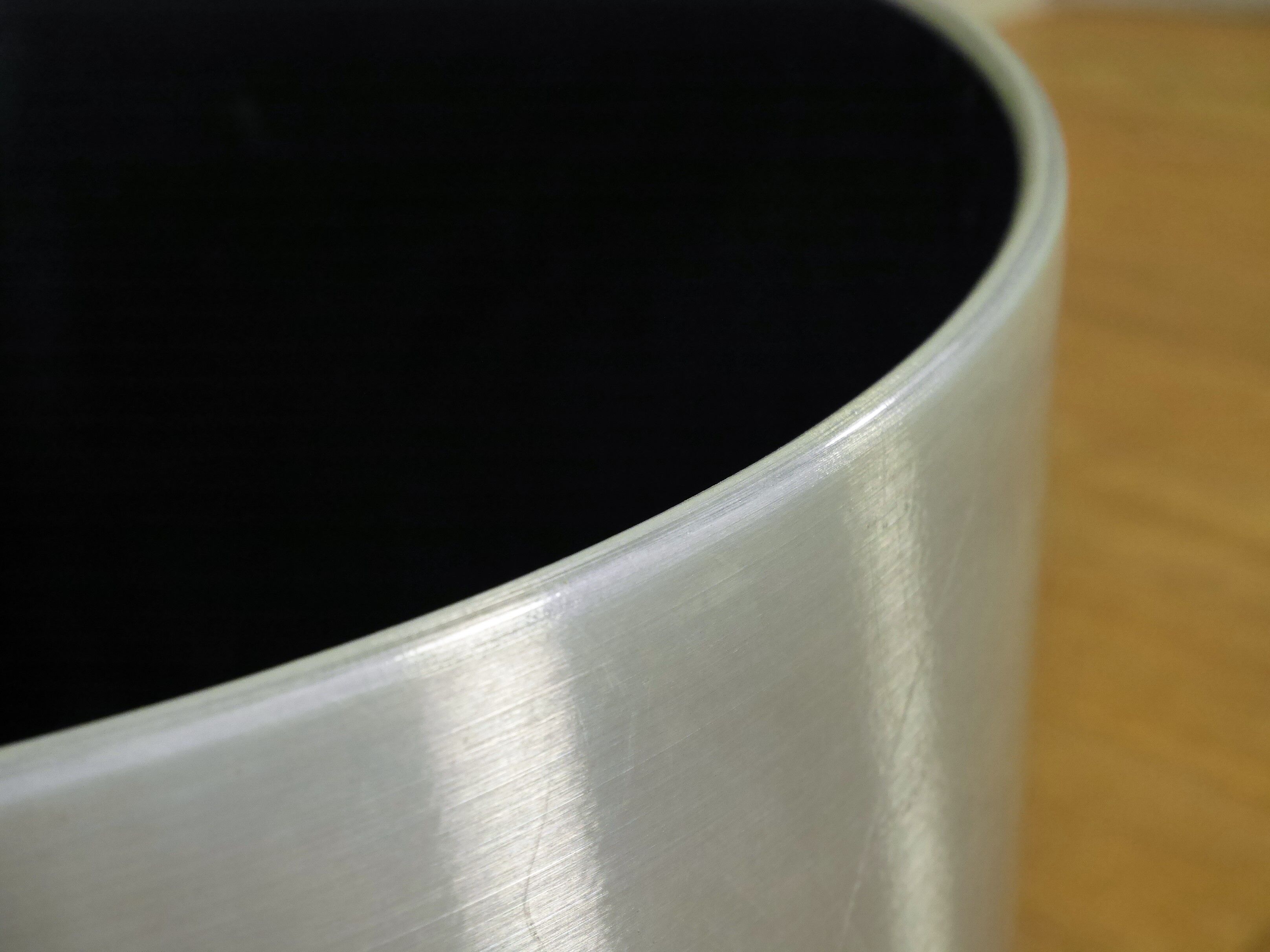 Pot for houseplant 70s stainless